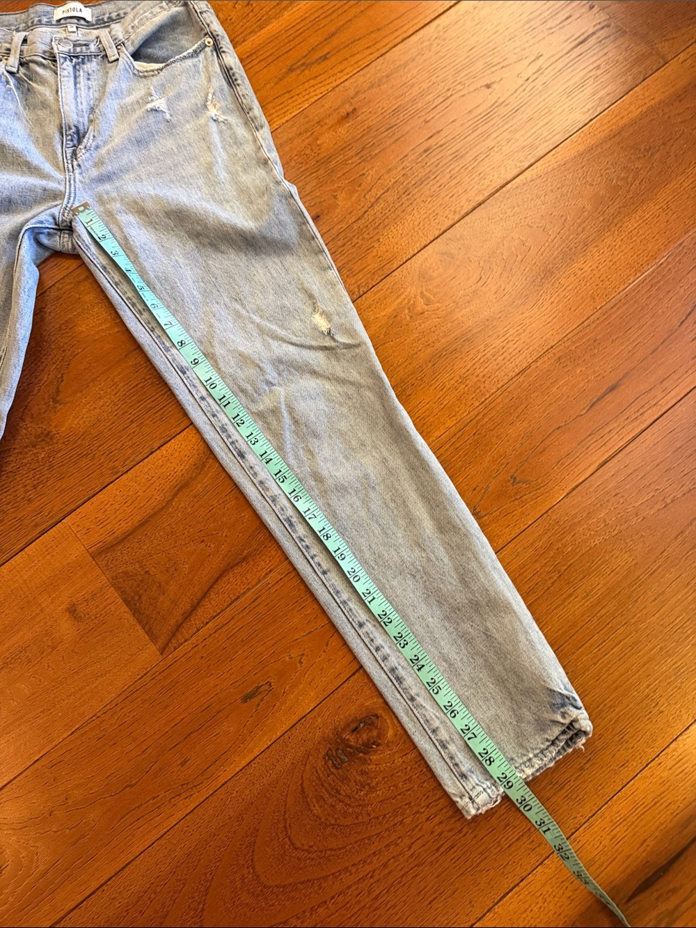 Pistola Light Blue Mid- Rise Denim - Picture 8 of 8